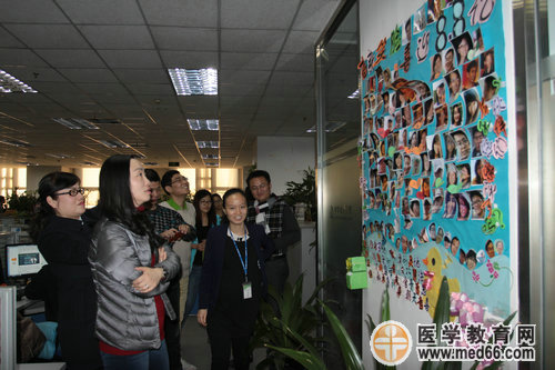 2014年醫(yī)師面授班學員代表參觀公司并了解企業(yè)發(fā)展文化