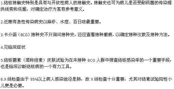 小兒肺結(jié)核的診斷辦法主要有哪些？