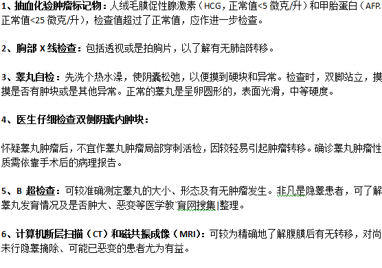 患了睪丸炎需要檢查哪些項目？
