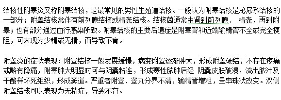 什么是結(jié)核性附睪炎？有何表現(xiàn)？
