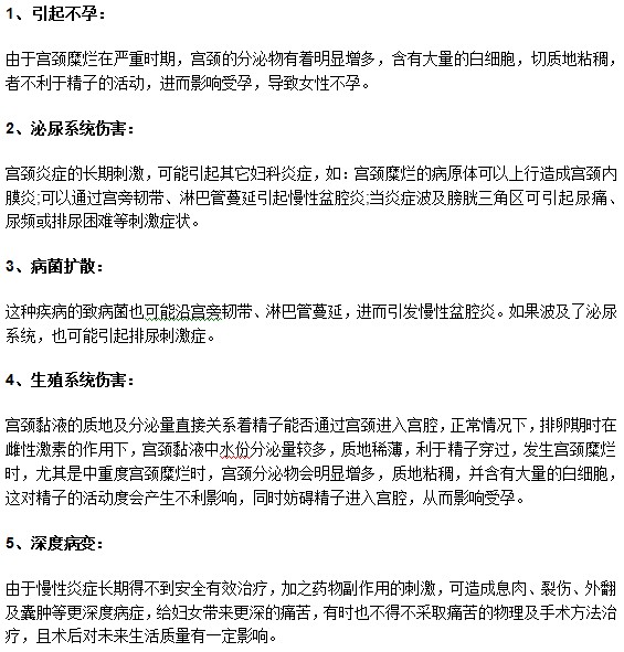 宮頸糜爛患者注意了！一定要及早治療避免并發(fā)癥