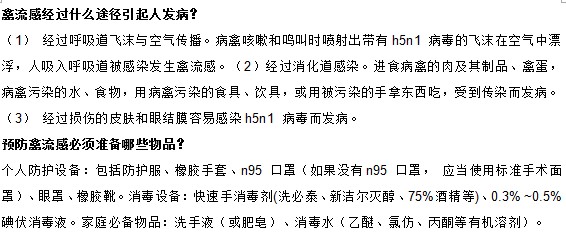預防禽流感首先從知道這些禽流感的常識開始