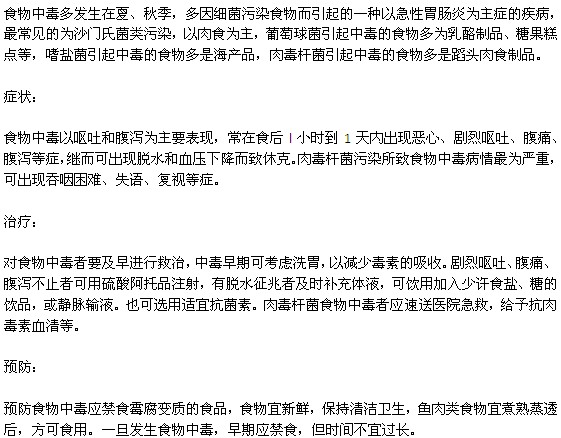 食物中毒的這些知識(shí)你真的知道嗎？