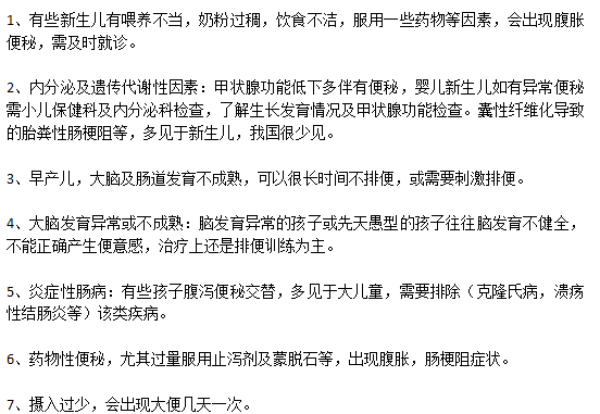 遠(yuǎn)離小兒便秘需要規(guī)避的因素有哪些？