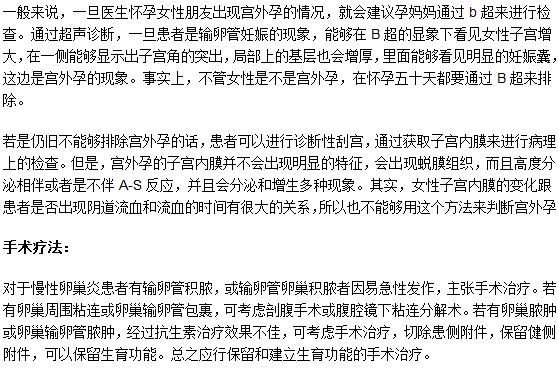 做B超檢查可以測(cè)出是不是宮外孕嗎？