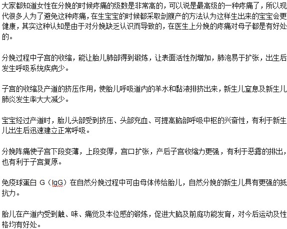 分娩時(shí)疼痛有何作用