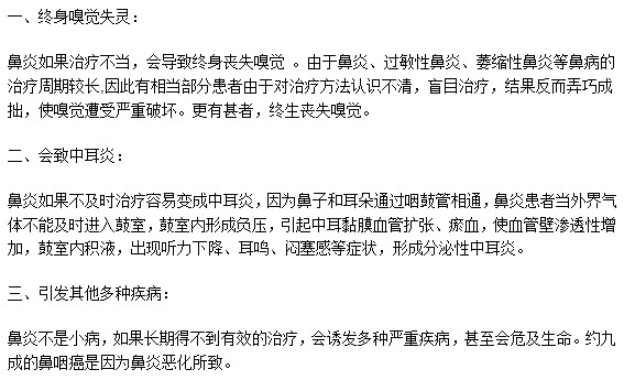 你知道嗎？鼻炎還存在以下幾種危害！