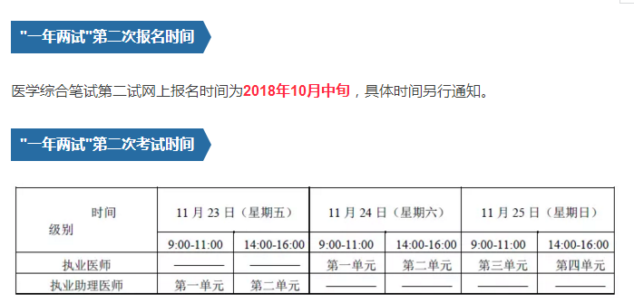 【重大消息】2018年醫(yī)師資格考試“一年兩試”試點不止8省