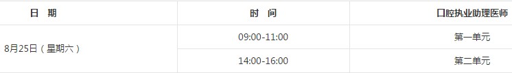2018年口腔執(zhí)業(yè)醫(yī)師在哪天考試？