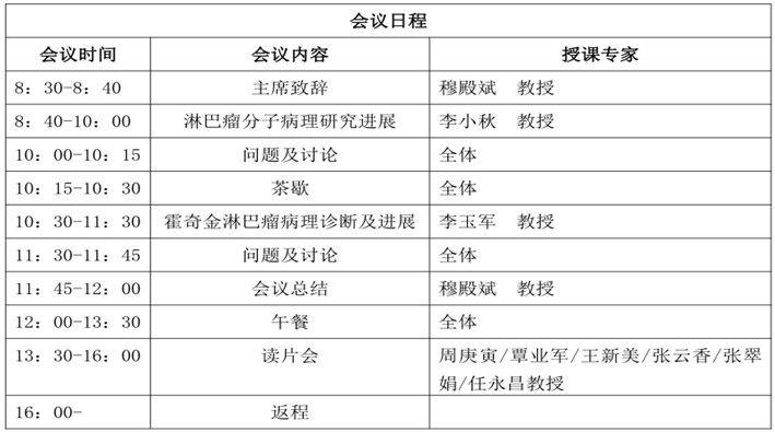 2018年淋巴瘤學術(shù)會議暨省內(nèi)讀片會會議通知