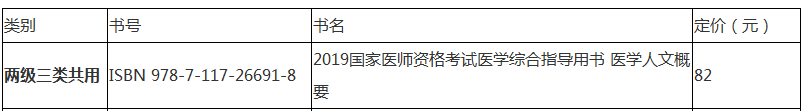 國家醫(yī)學考試中心2019年臨床助理醫(yī)師考試輔導教材購買