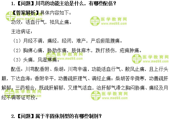 醫(yī)學教育網(wǎng)初級中藥士：《答疑周刊》2019年第22期