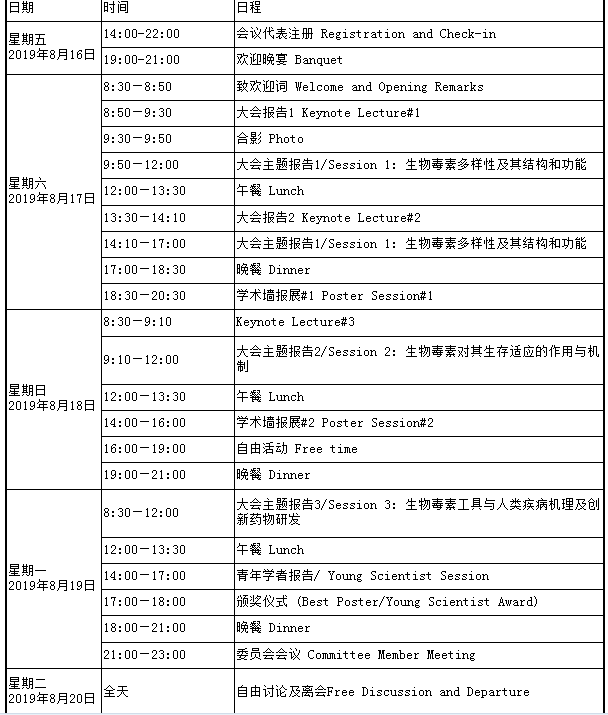 “第十四屆生物毒素毒理學(xué)術(shù)大會(huì)暨第一屆生物毒素-從生存適應(yīng)到轉(zhuǎn)化醫(yī)學(xué)專題學(xué)術(shù)會(huì)議”第一輪會(huì)議通知