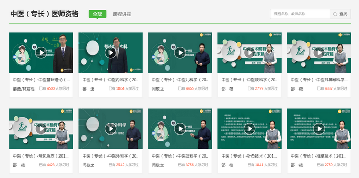 中醫(yī)專長醫(yī)師資格考試免費學習視頻
