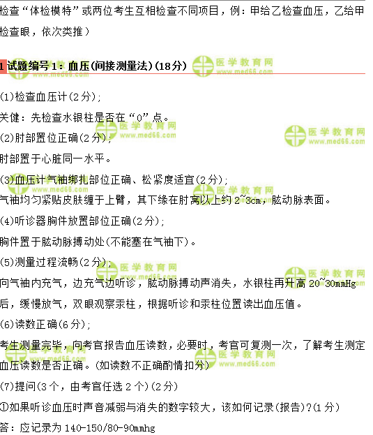 實踐技能體格檢查