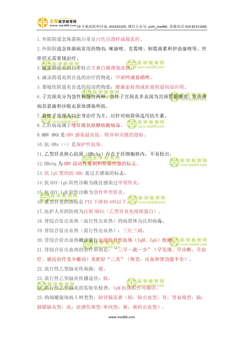 臨床助理醫(yī)師婦產(chǎn)科歷年重復(fù)考點(diǎn)100條！速記！