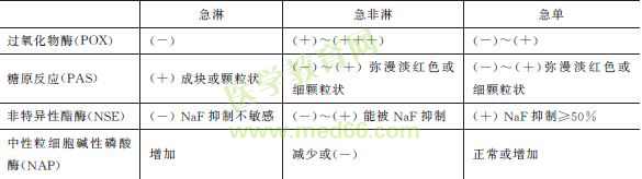 急性白血病的實驗室檢查