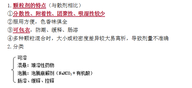 顆粒劑的特點(diǎn)及分類(lèi)