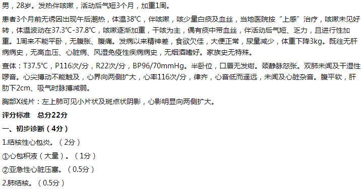 結(jié)核性心包炎