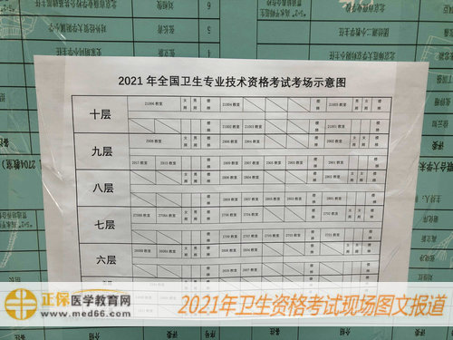 2021年衛(wèi)生資格考試現(xiàn)場報(bào)道——考場示意圖