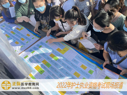 2022年護(hù)士考試考生查看試室分布圖