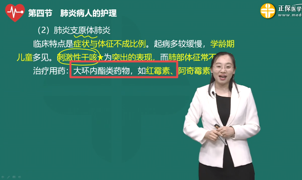 治療小兒支原體肺炎首選的抗生素