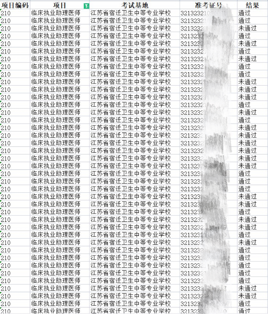 宿遷臨床助理醫(yī)師考試成績